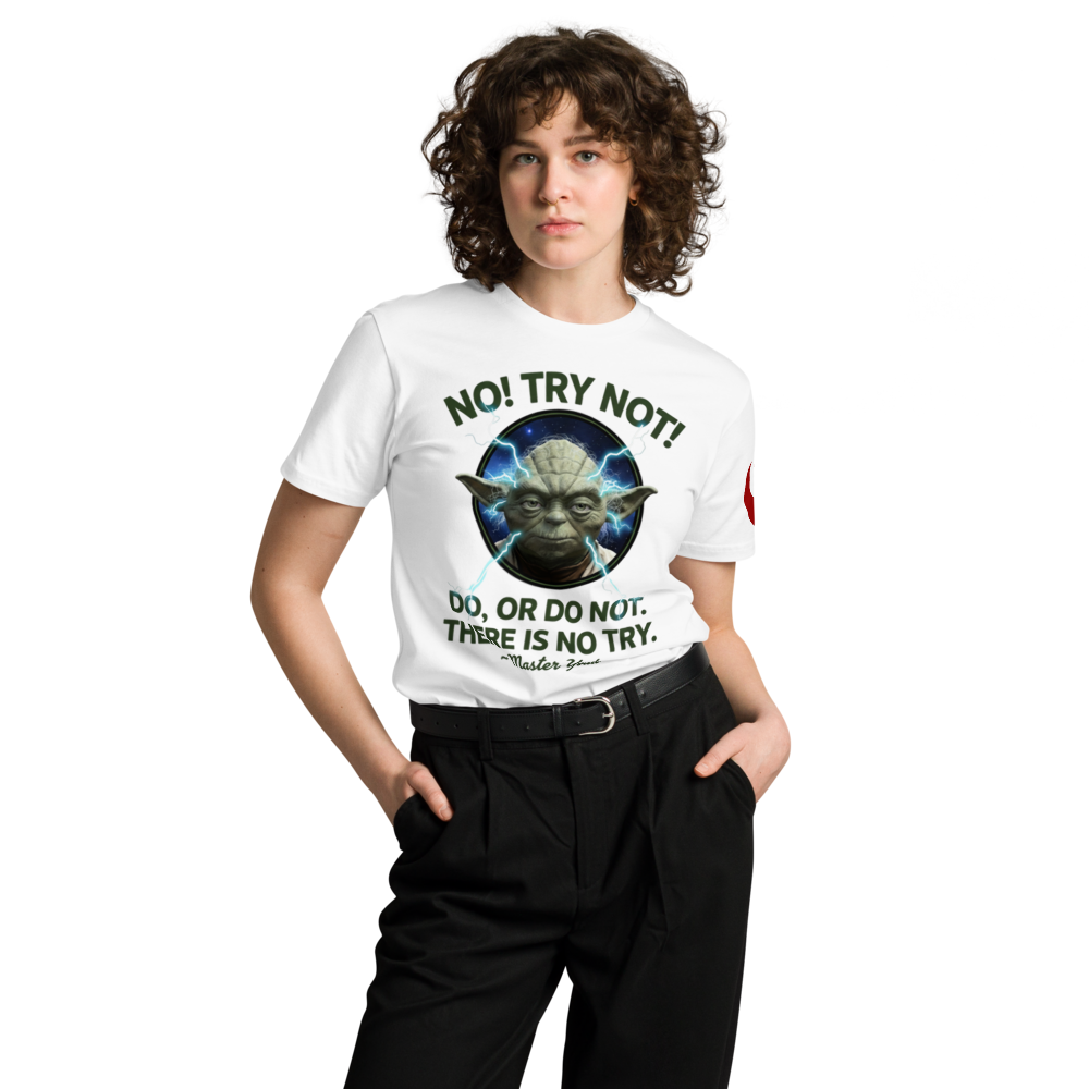 Camiseta con cita del maestro Yoda