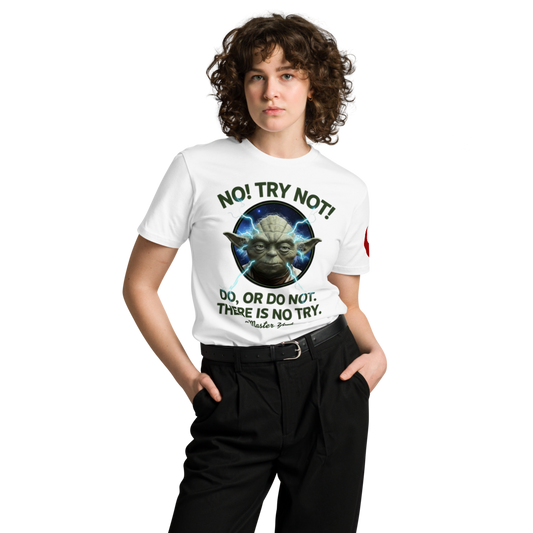 Camiseta con cita del maestro Yoda